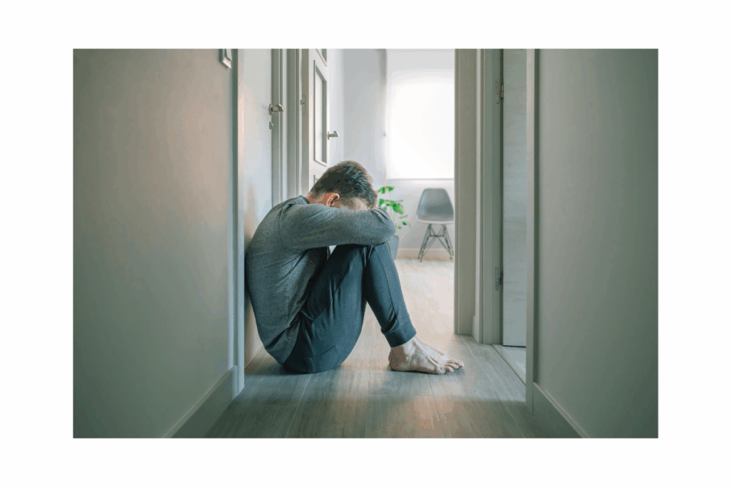 A guy stressed about his eating disorder and needs eating disorder therapy in leesburg, va.