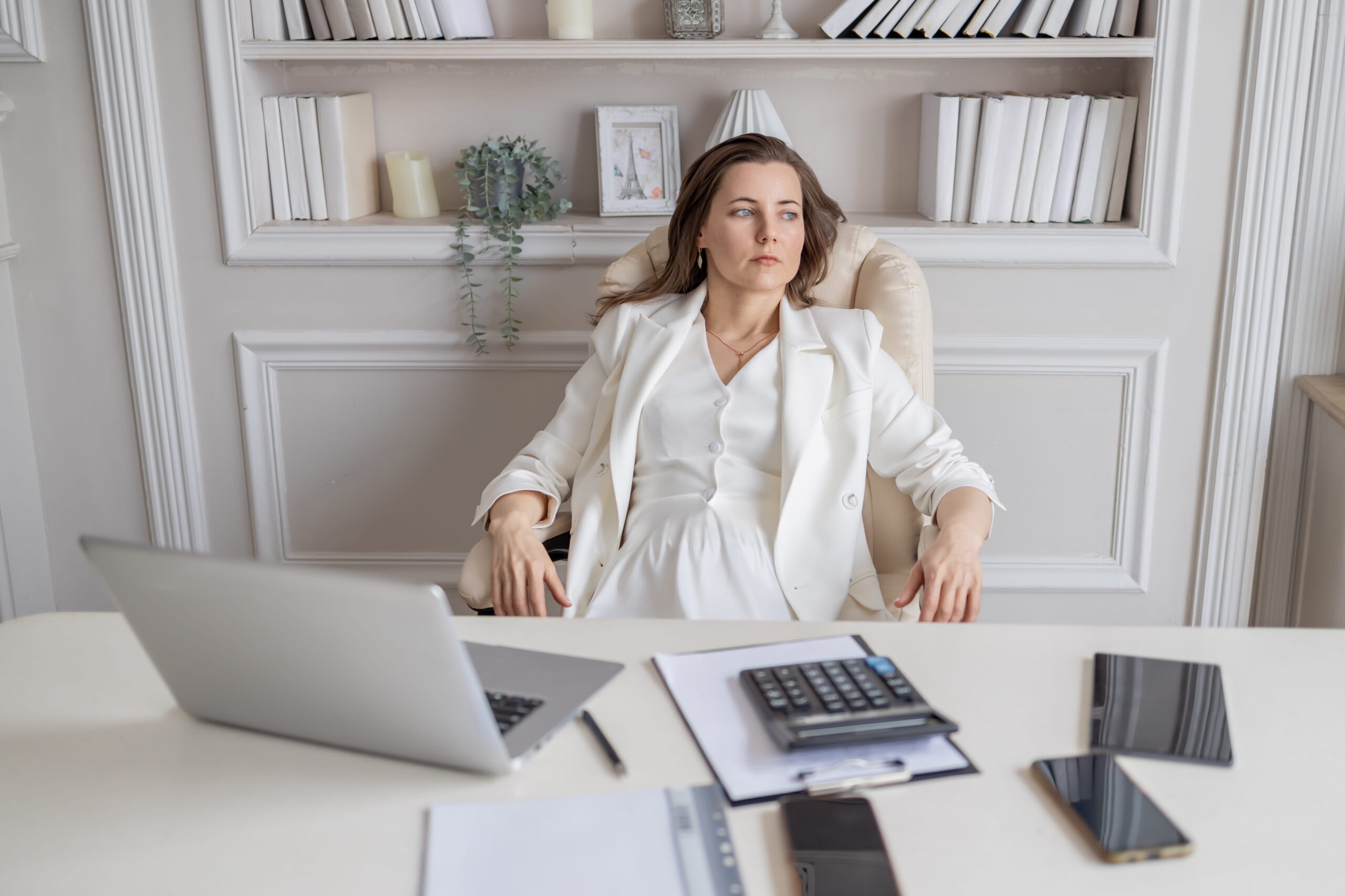 Professional woman at desk representing support for executive dysfunction in ADHD