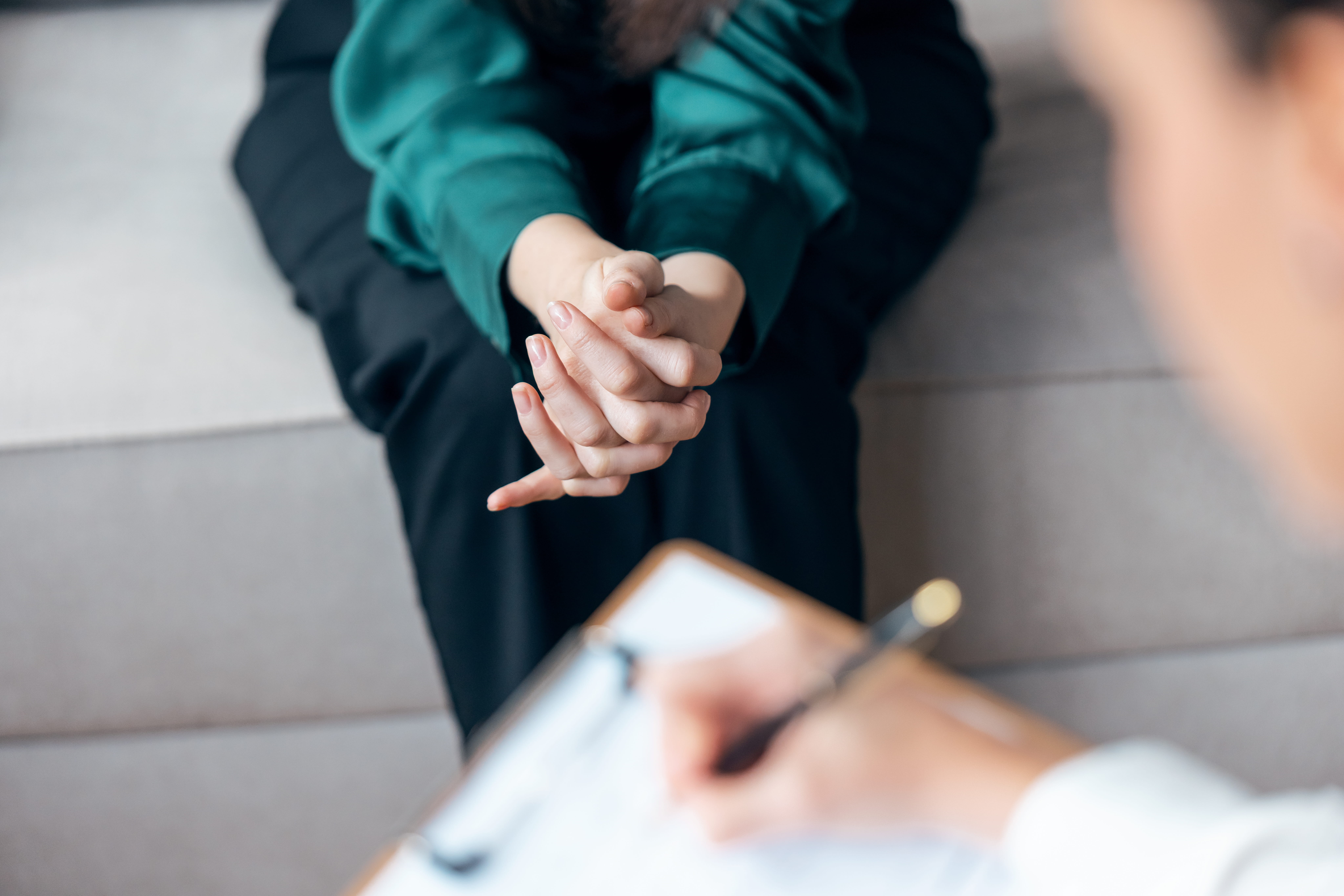 Therapist meeting with a new client during a therapy consultation at Beckner Counseling